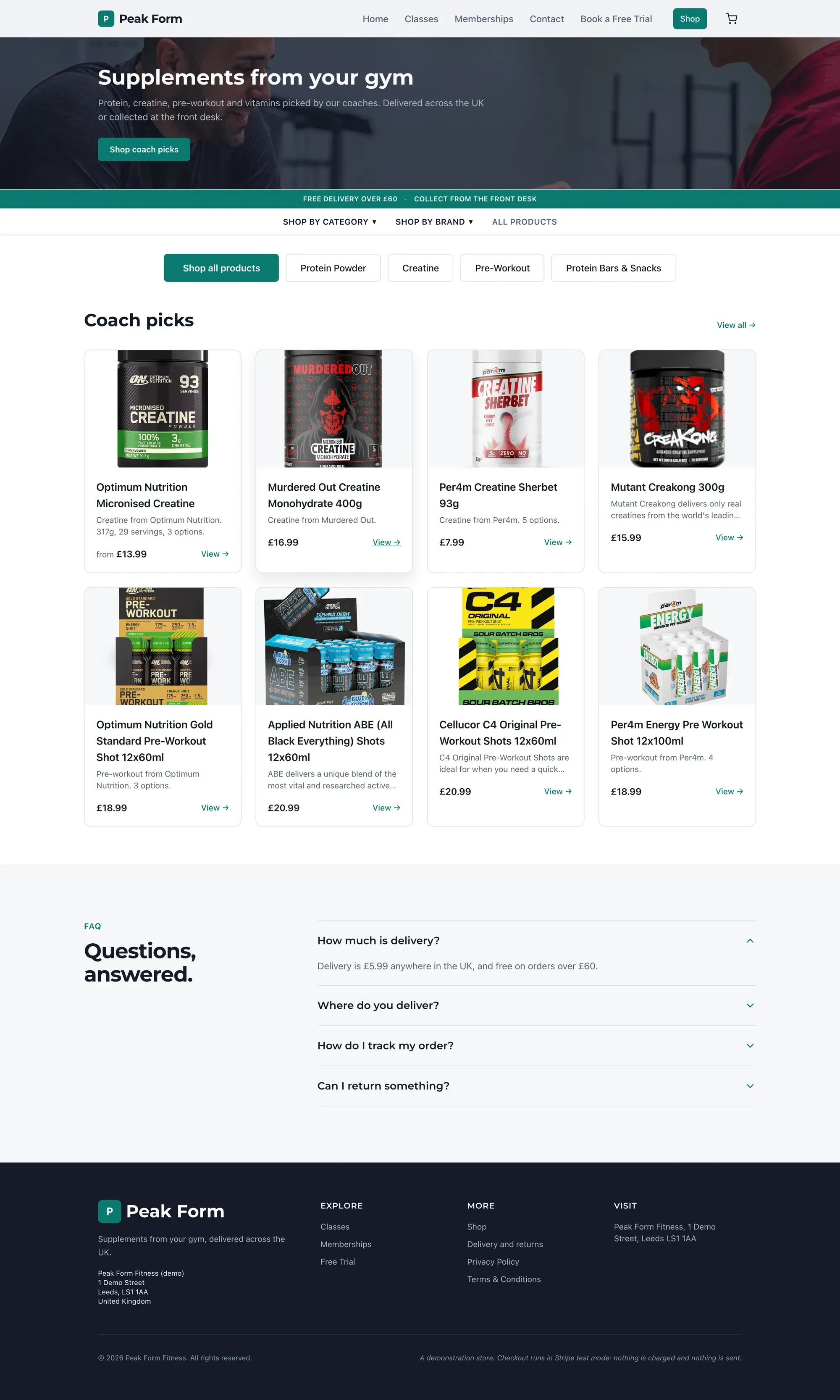 Peak Form Fitness preview
